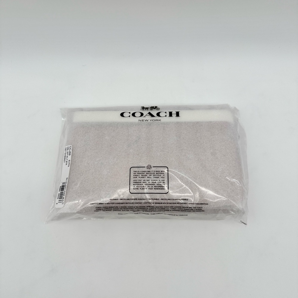 Coach Double Zip Wallet With Star Print Dusty Pink - Picture 13 of 13